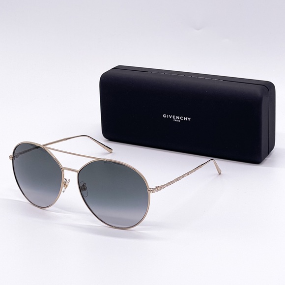 NEW GIVENCHY GV7170/G/S 2F79 SUNGLASSES GIVENCHY GV 7170/G/S GREY GOLD - Picture 1 of 13